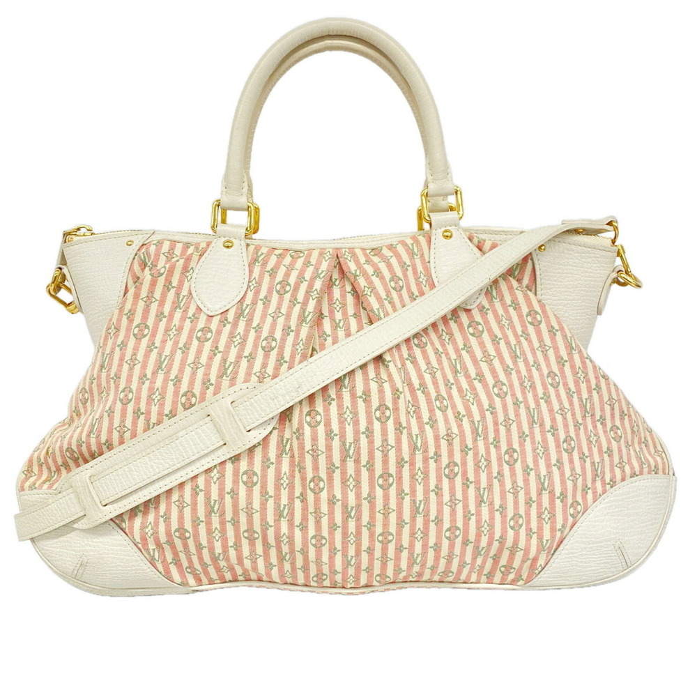 Louis Vuitton Monogram Mini Lin Croisette Marina GM Handbag M95493 Rouge 2-wa...